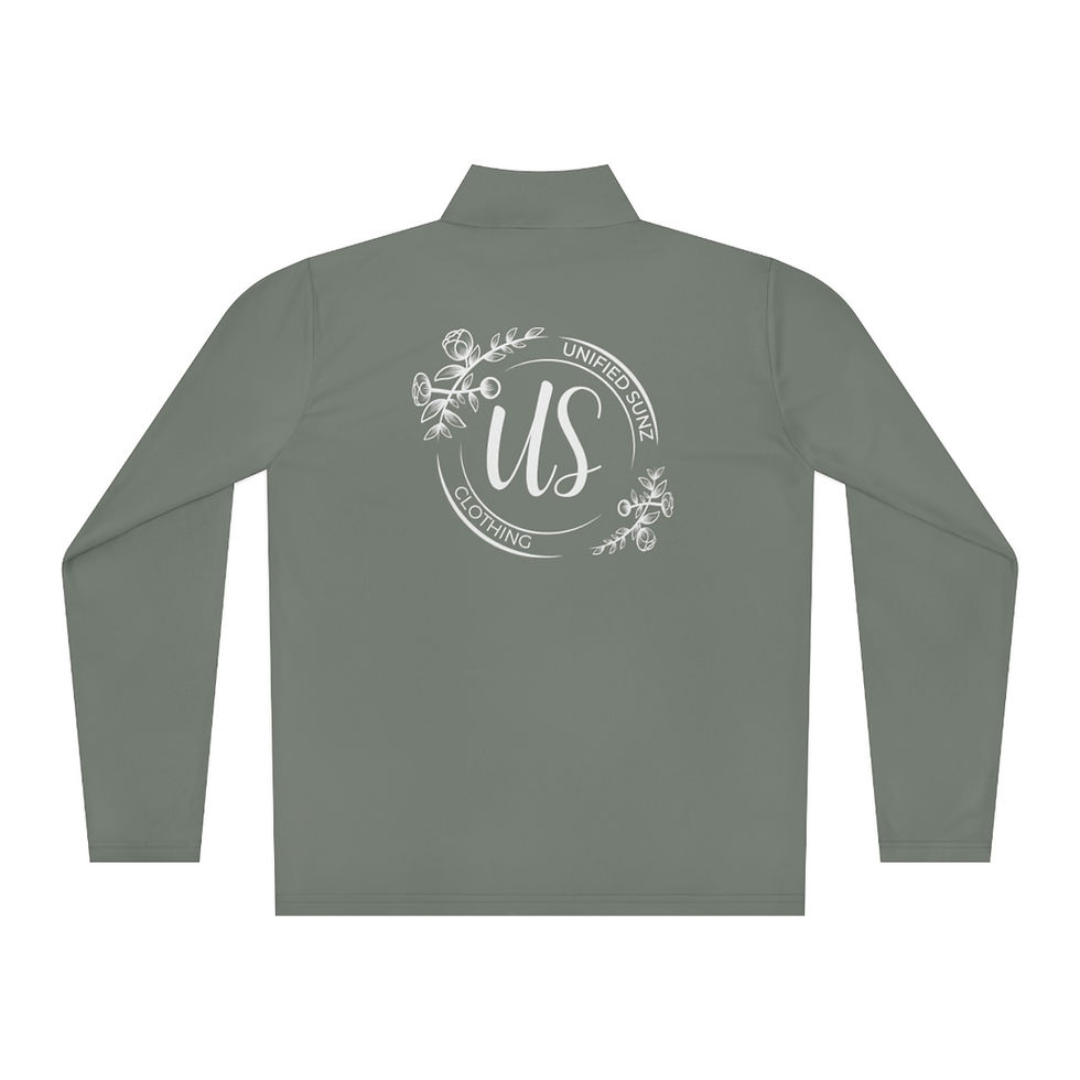 Thumbnail: Floral Logo Unisex Quarter-Zip Pullover
