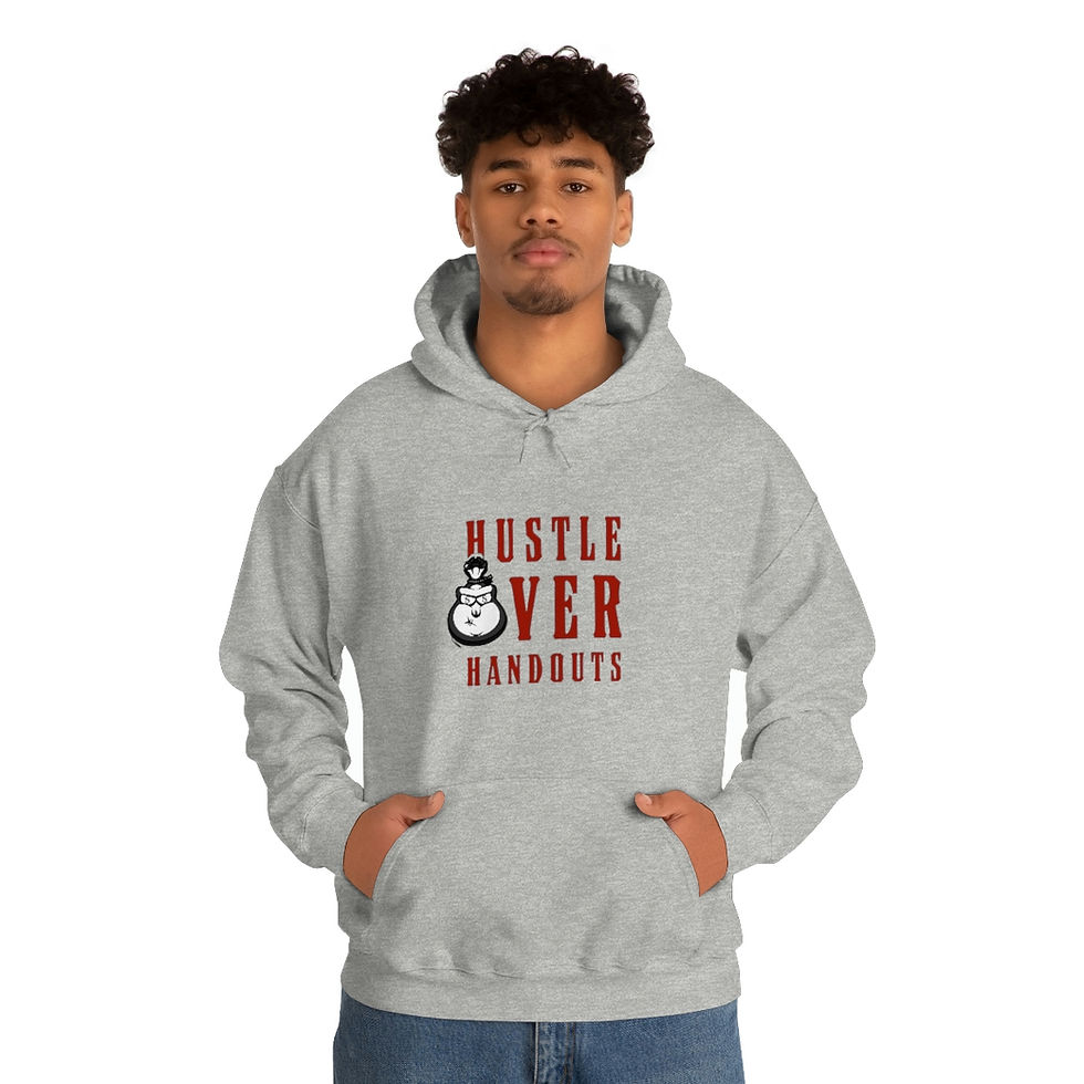 Thumbnail: Hustle Over Handout Unisex Heavy Blend™ Hooded Sweatshirt