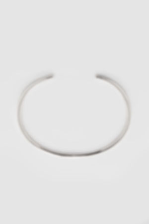 SIMPLE WHITE GOLD CUFF BRACELET