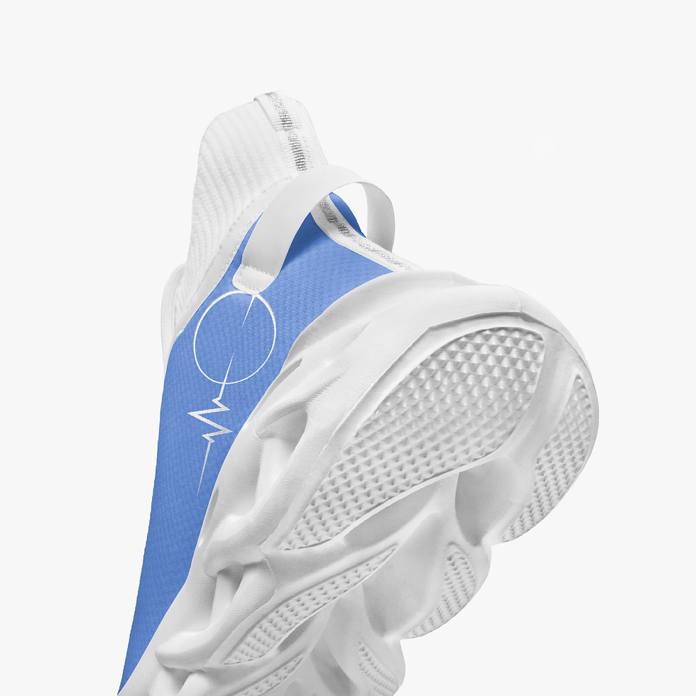 Thumbnail: Blue High Bounce Sneakers