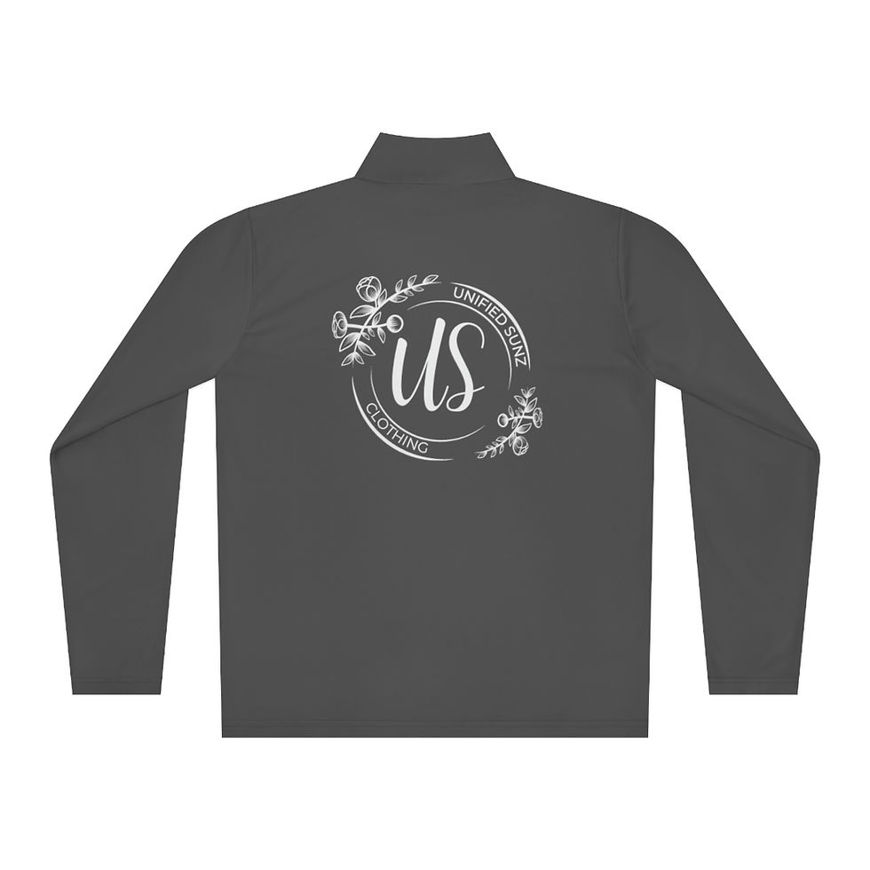 Thumbnail: Floral Logo Unisex Quarter-Zip Pullover