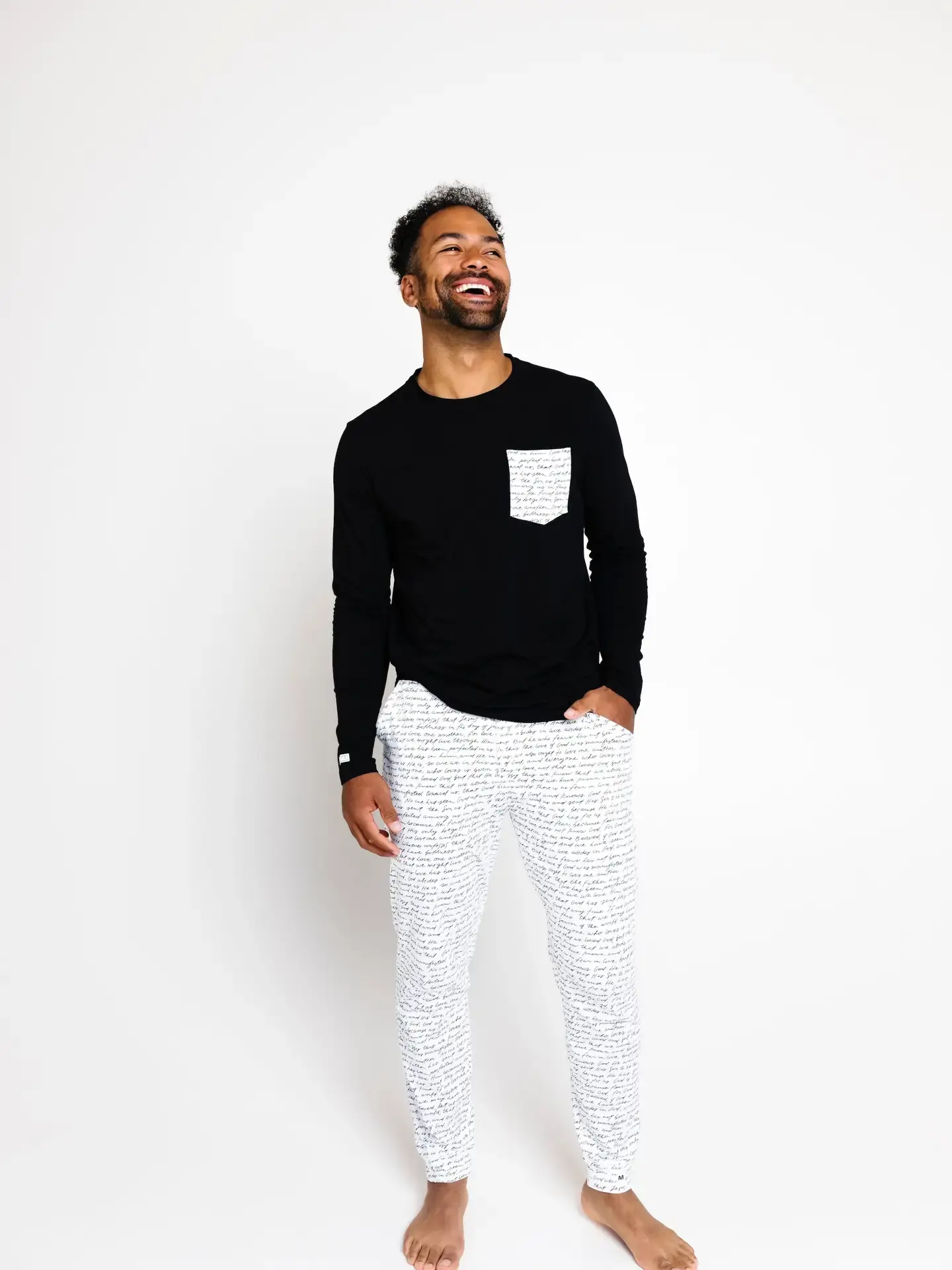 Love One Another Mens Pj Set Cotton