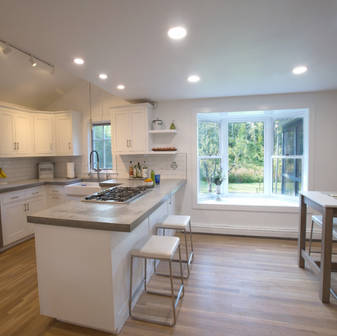 Kitchen renovation with island