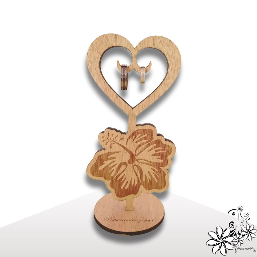 Porte alliances avec motif en guise de colonne