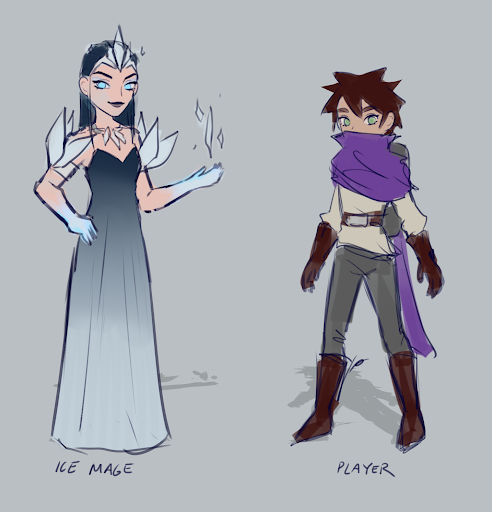 Ice Mage and Player