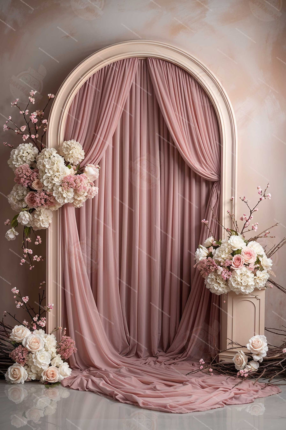 Premium fabric backdrop for maternity, portrait, and model photoshoots – wrinkle-free studio background for professional phot