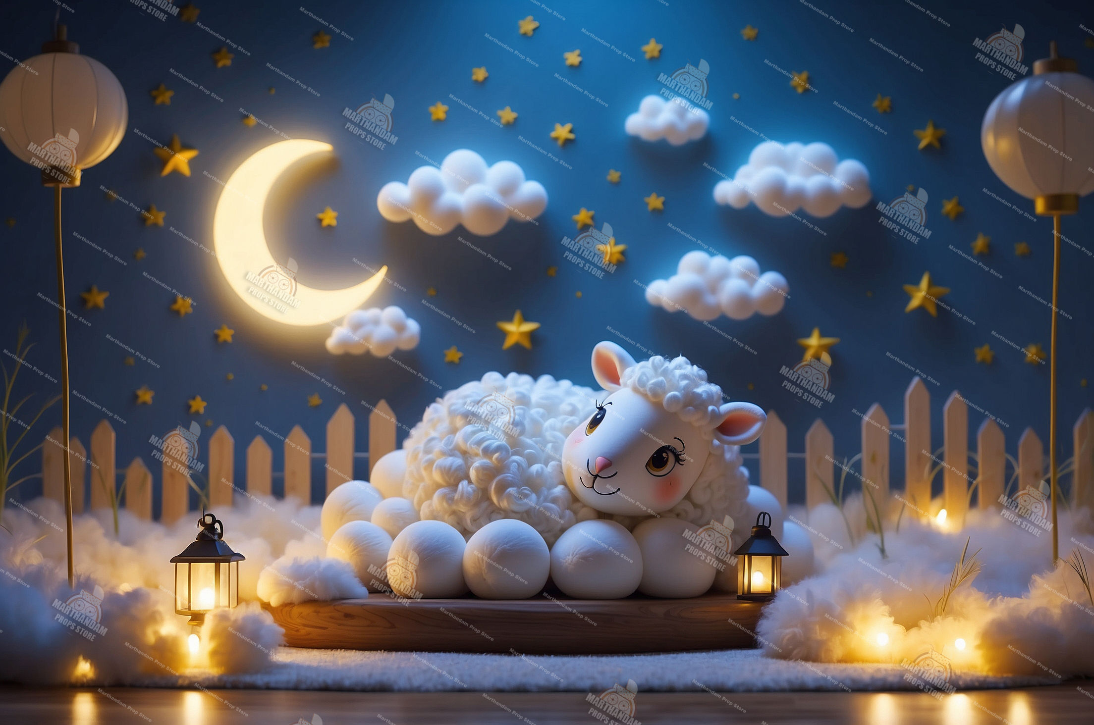 fabric backdrop for newborn and kids photoshoots – wrinkle-free baby photography background for theme-based setups.