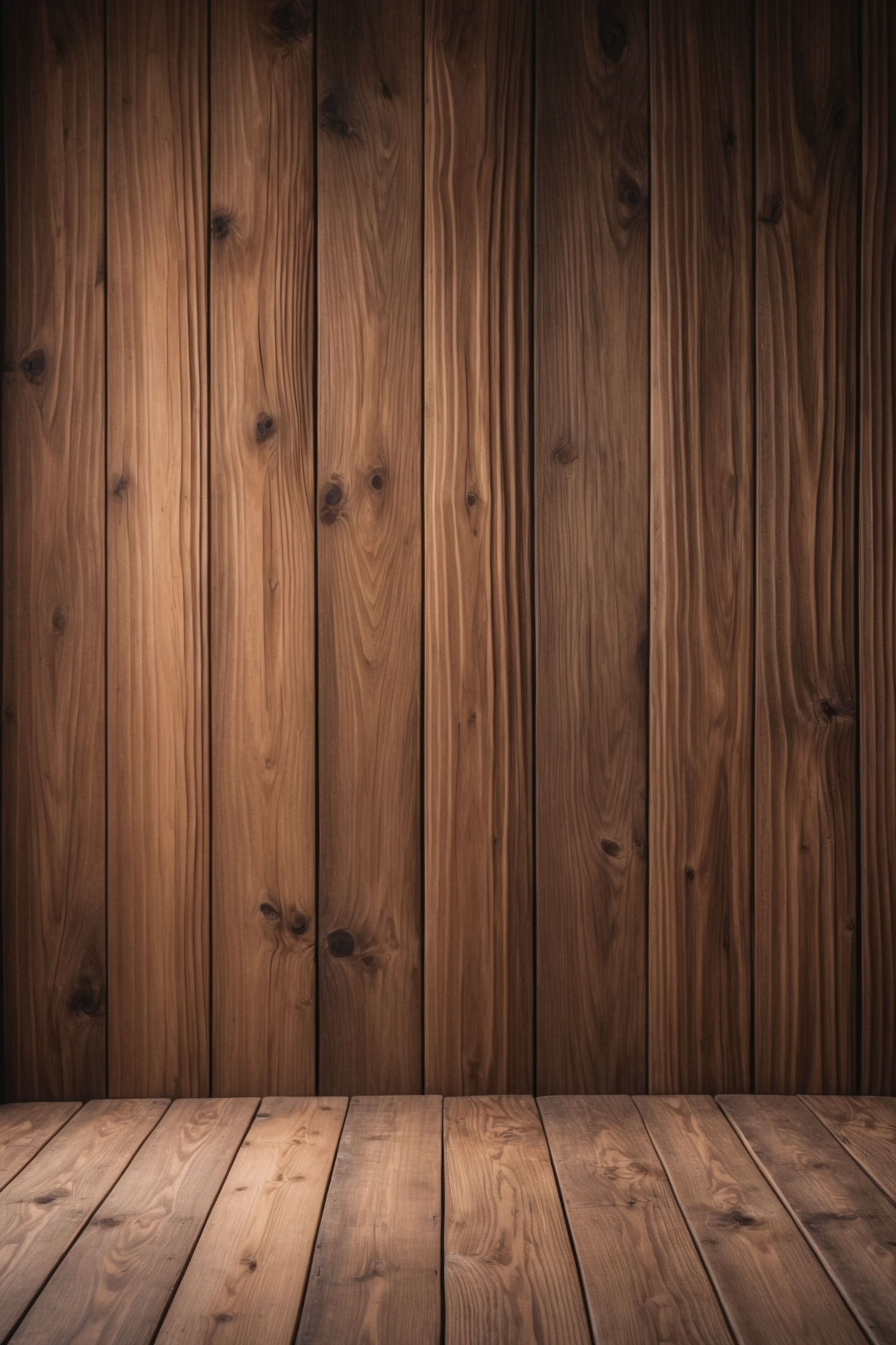 Dark Rustic Wooden Printed Backdrop - Fabric - MPS-BB0364 - 5x7feet
