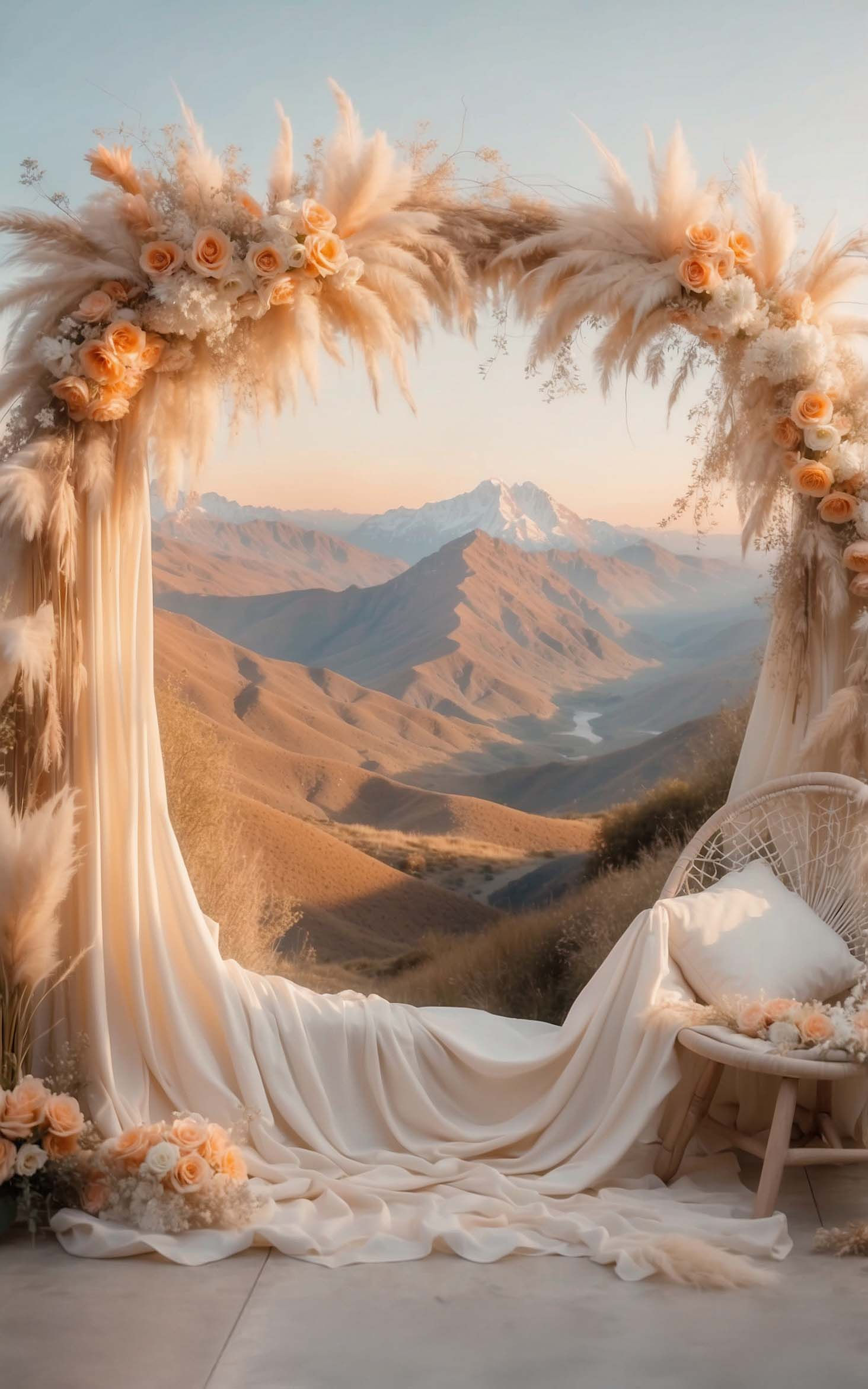 Premium fabric backdrop for maternity, portrait, and model photoshoots –wrinkle-free studio background for professional photo