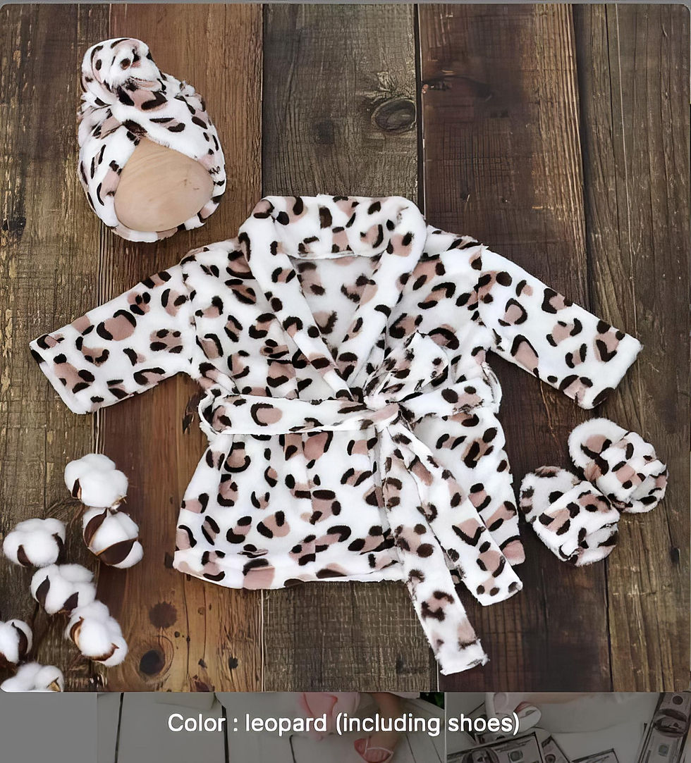 Thumbnail: Spa Outfit  (Including Shoes) 0-3 Months/ Newborn photography Outfit