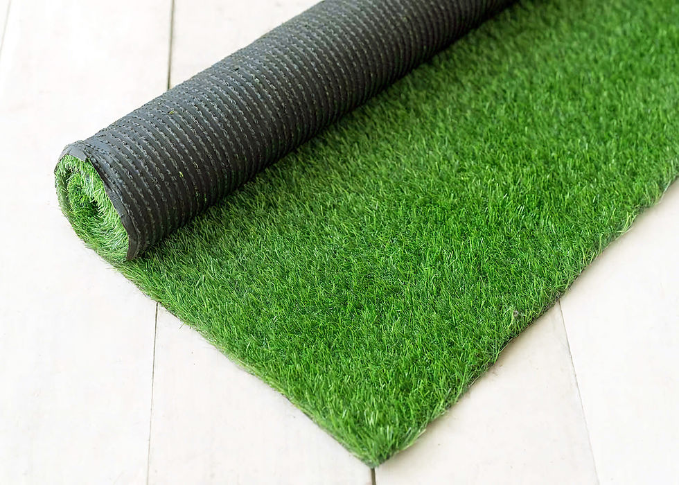 Thumbnail: Green Grass Floor Mat / 5 By 6.5 Feet