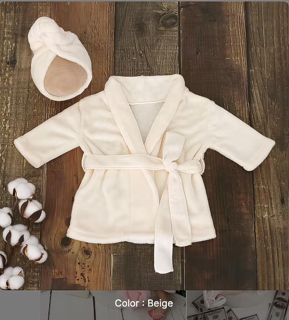 Thumbnail: Spa Outfit  (Including Shoes) 0-3 Months/ Newborn photography Outfit
