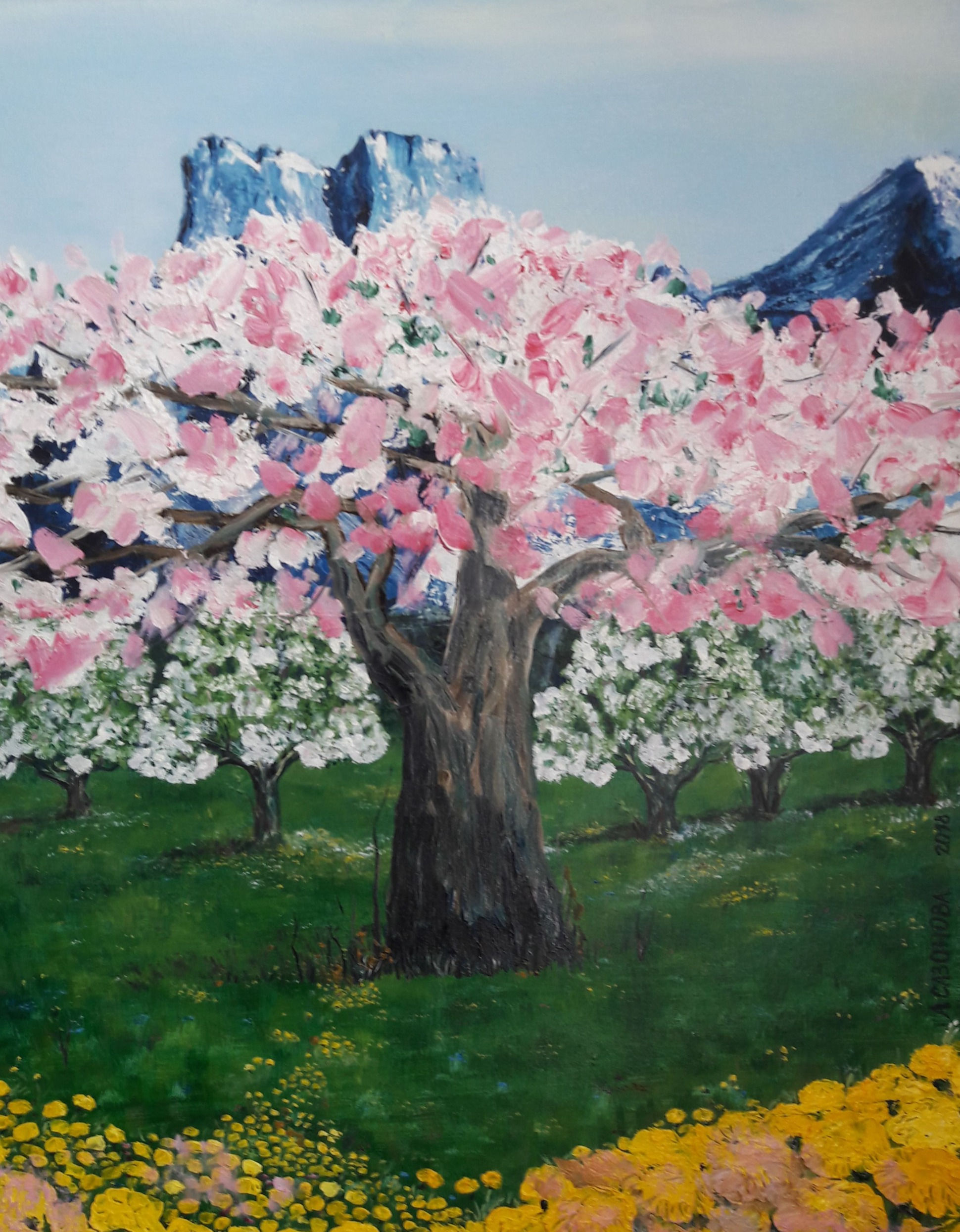 "Flower at the foot", 2018