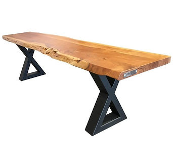 banc de cuisine en acacia