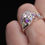 Miniature : Bague argent Quartz des Alpes, Améthystes, Péridots et topazes