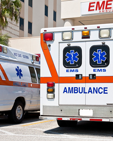 Emergency Ambulances Parked