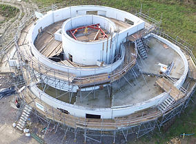 Insulated Concrete Formwork wall system showing EPS insulation, reinforced concrete core and high-performance building envelope.