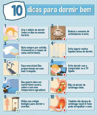 10 Dicas para dormir bem
