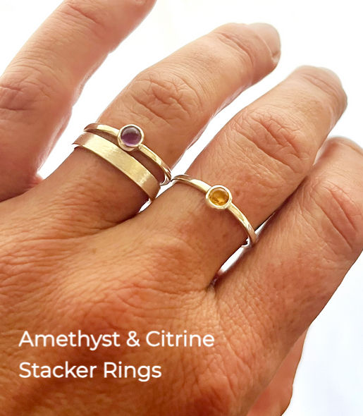 Thumbnail: Citrine Stacker Ring