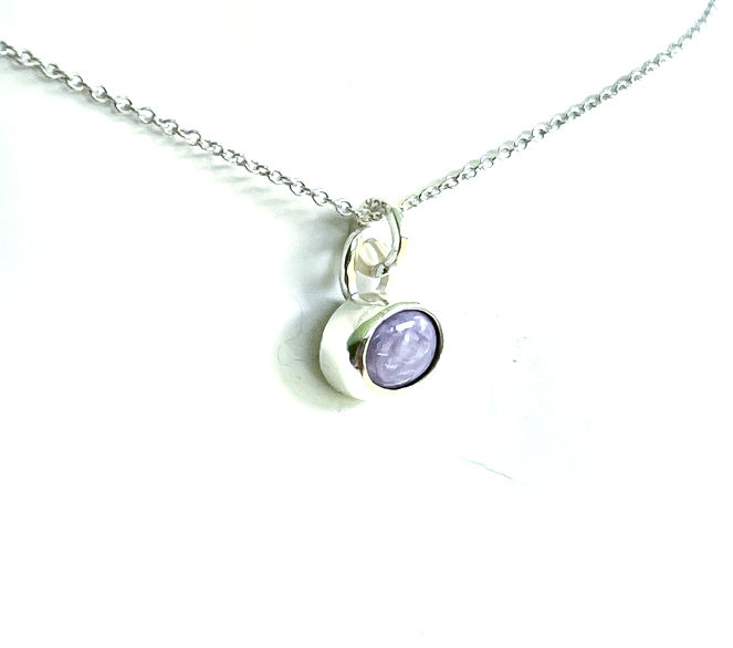 Charoite Oval Cut Pendant