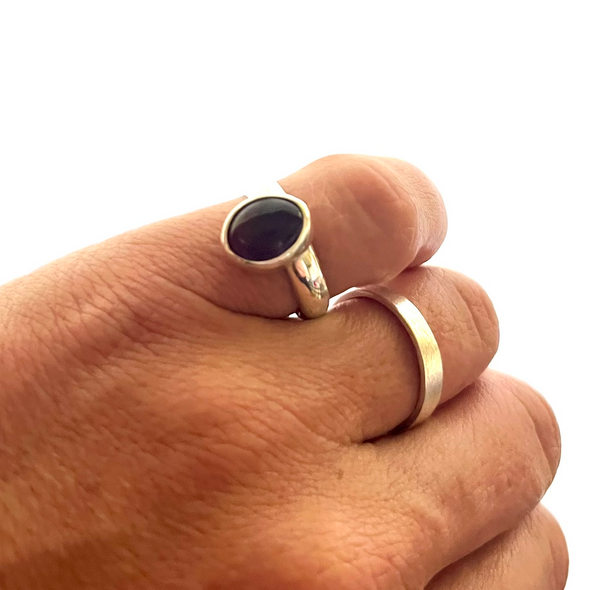 Thumbnail: Amethyst Adjustable Ring