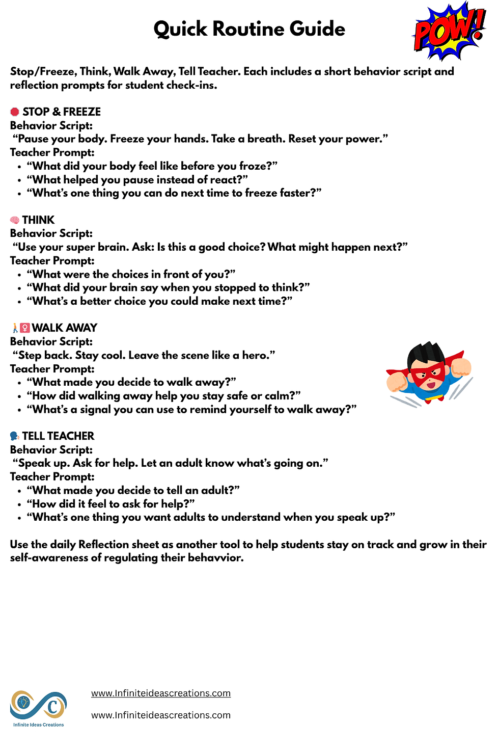Thumbnail: Stop and Think tool kit for Elementary Students