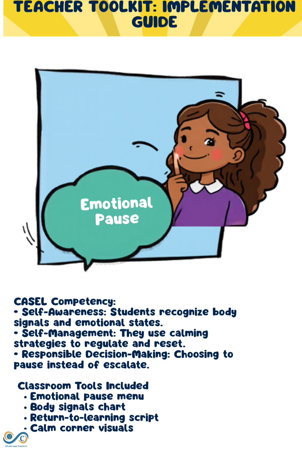 Emotional Pause Strategies For Elementary Classrooms/ Impulse control