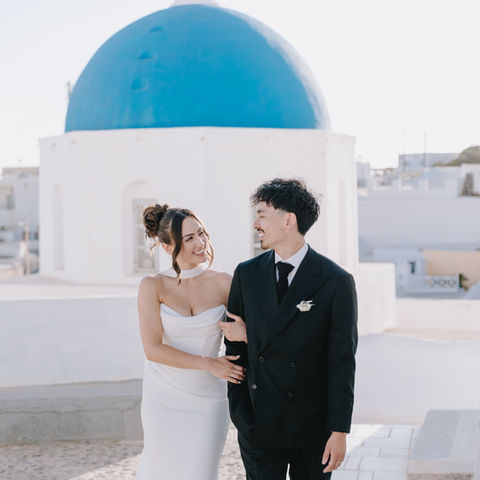 Cavo Ventus Santorini Greece destination wedding photography Kyla and Mark