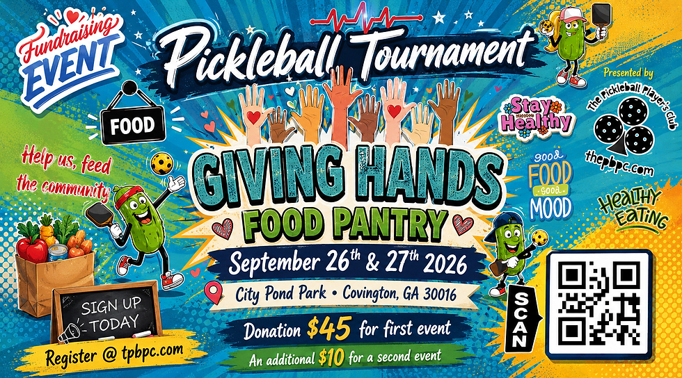 The Giving Hands "Food Pantry's" Pickleball Tournament
