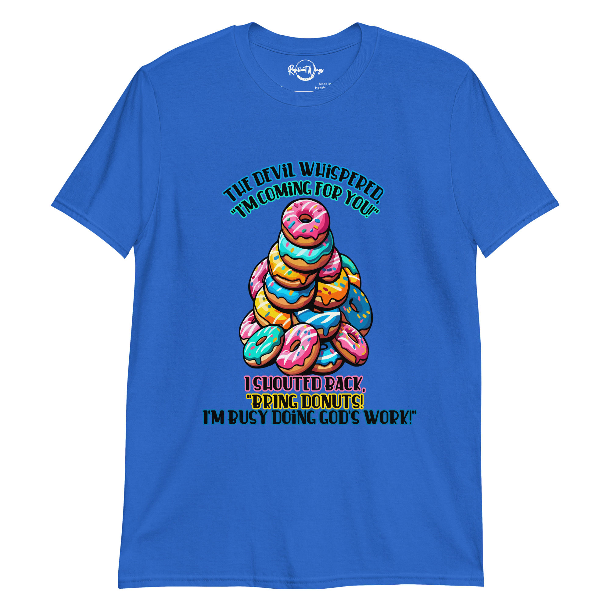 Funny Christian Donut Shirt – Bring Donuts I’m Busy Doing God’s Work