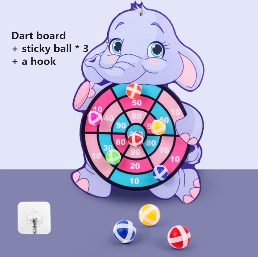 Thumbnail: Sticky Ball Rabbit Family Dart Board - Interactive Educational Toy