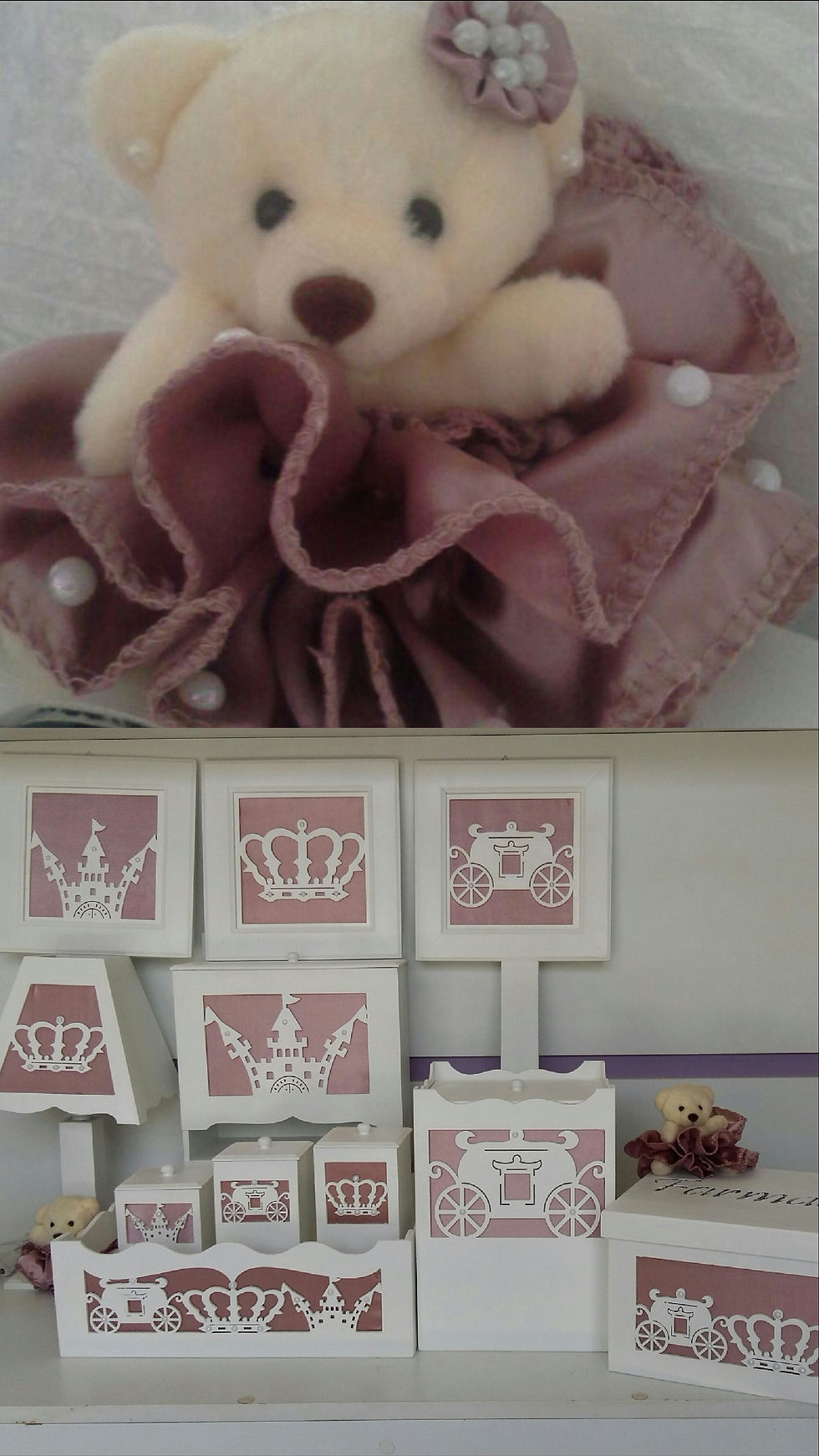 Kit de higiene 3D detalhe ursinha
