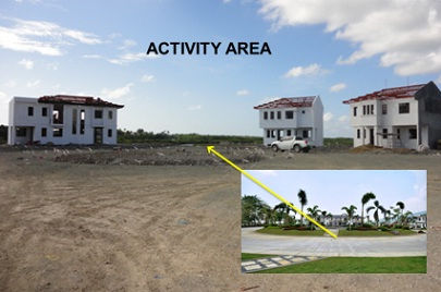 View where the Activity Area will be constructed