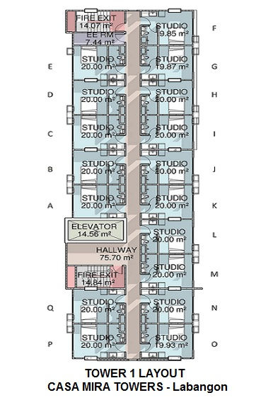 Tower 1 Lay-out