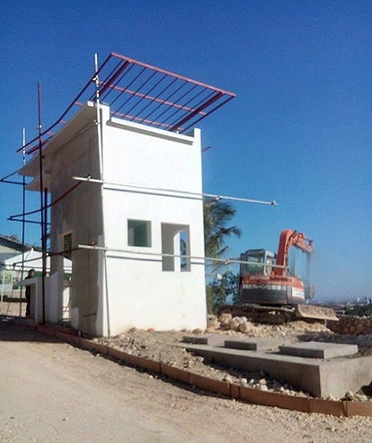 On-Going Construction of Entrance Gate