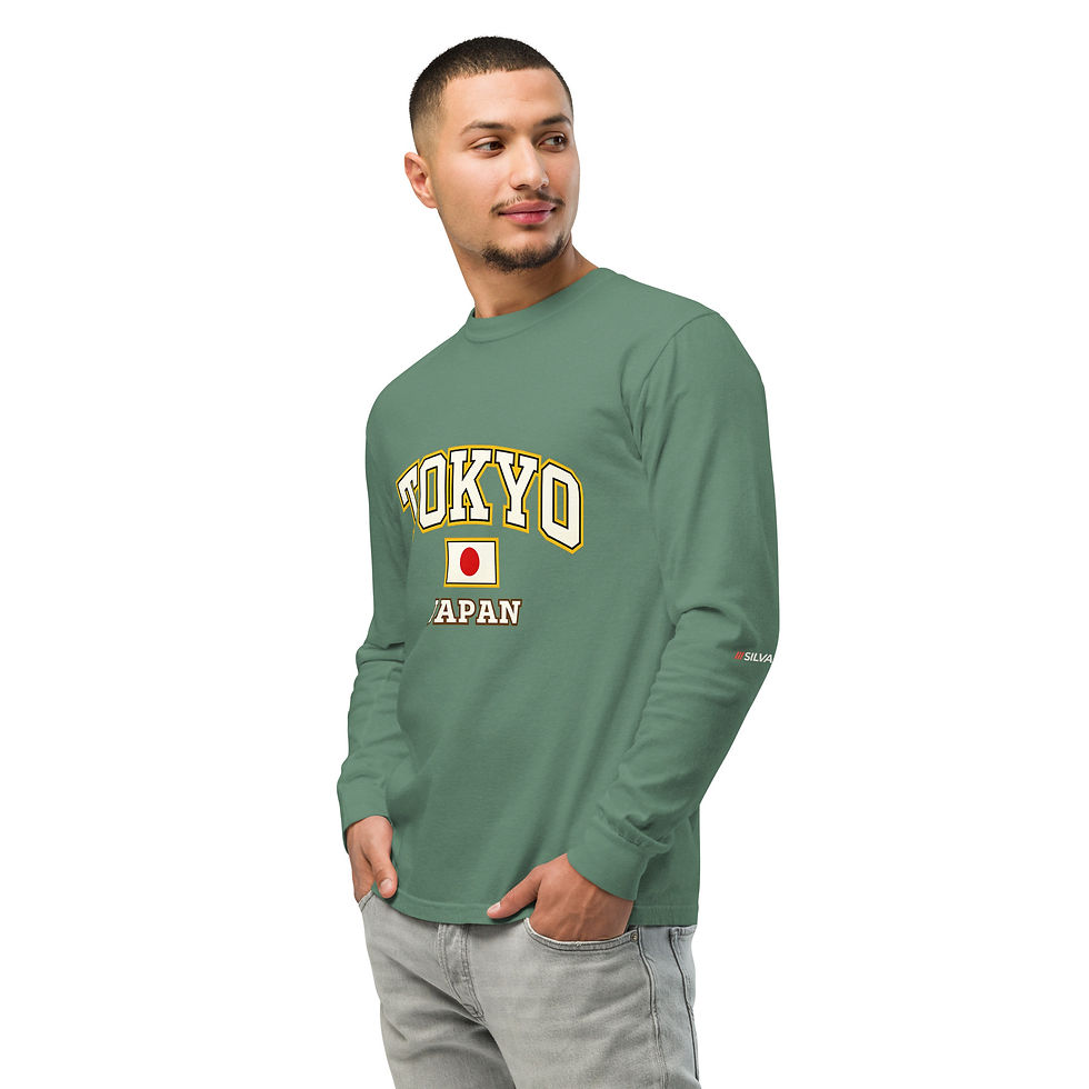 縮圖：【SHINJYUKU】SILVALINK Garment-Dyed Heavyweight Long Sleeve Tee