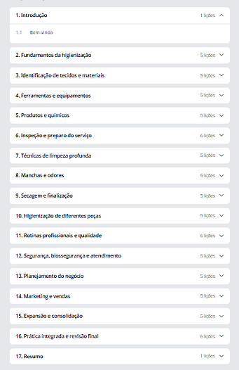 Limpeza e Higienização de Estofados - CP - Trabalho Direto