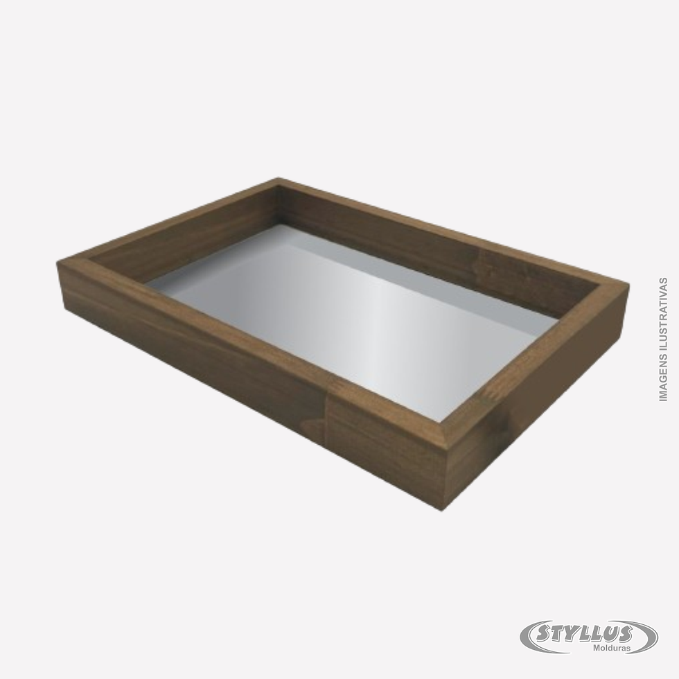 Bandeja Decorativa Espelhada 20x30cm - Sem alça - E2320