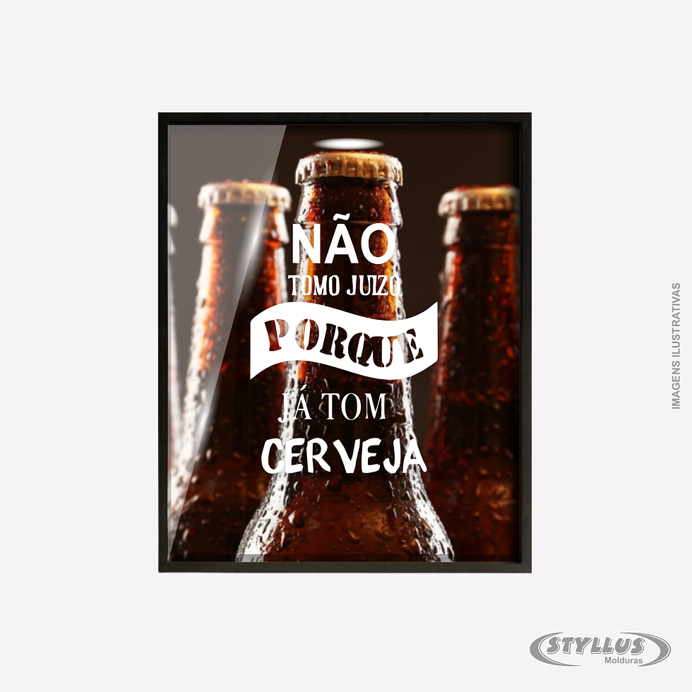 Porta Tampa/Rolha Madeira e Vidro 30x40 Preto C507 - C11