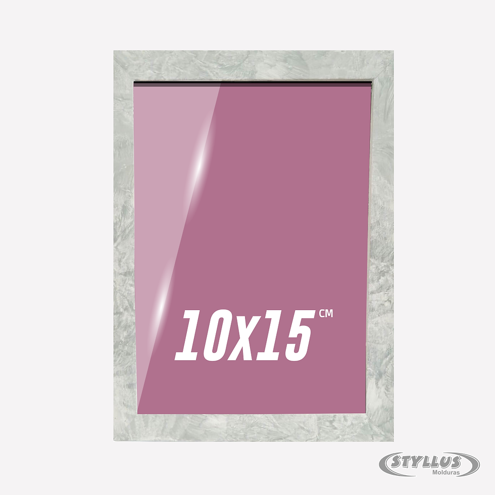 Porta Retrato 10x15cm Moldura Prata Marmorizada - Q2
