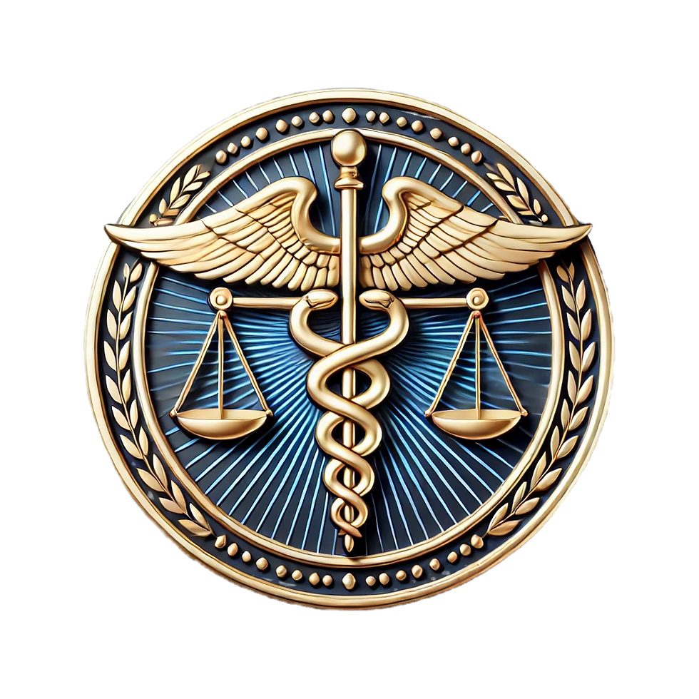 DALL·E 2025-02-20 20.52.12 - A round emblem featuring a combination of the Scales of Justi