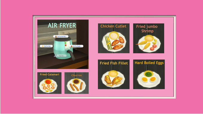 Sims 4 CC Air fryer