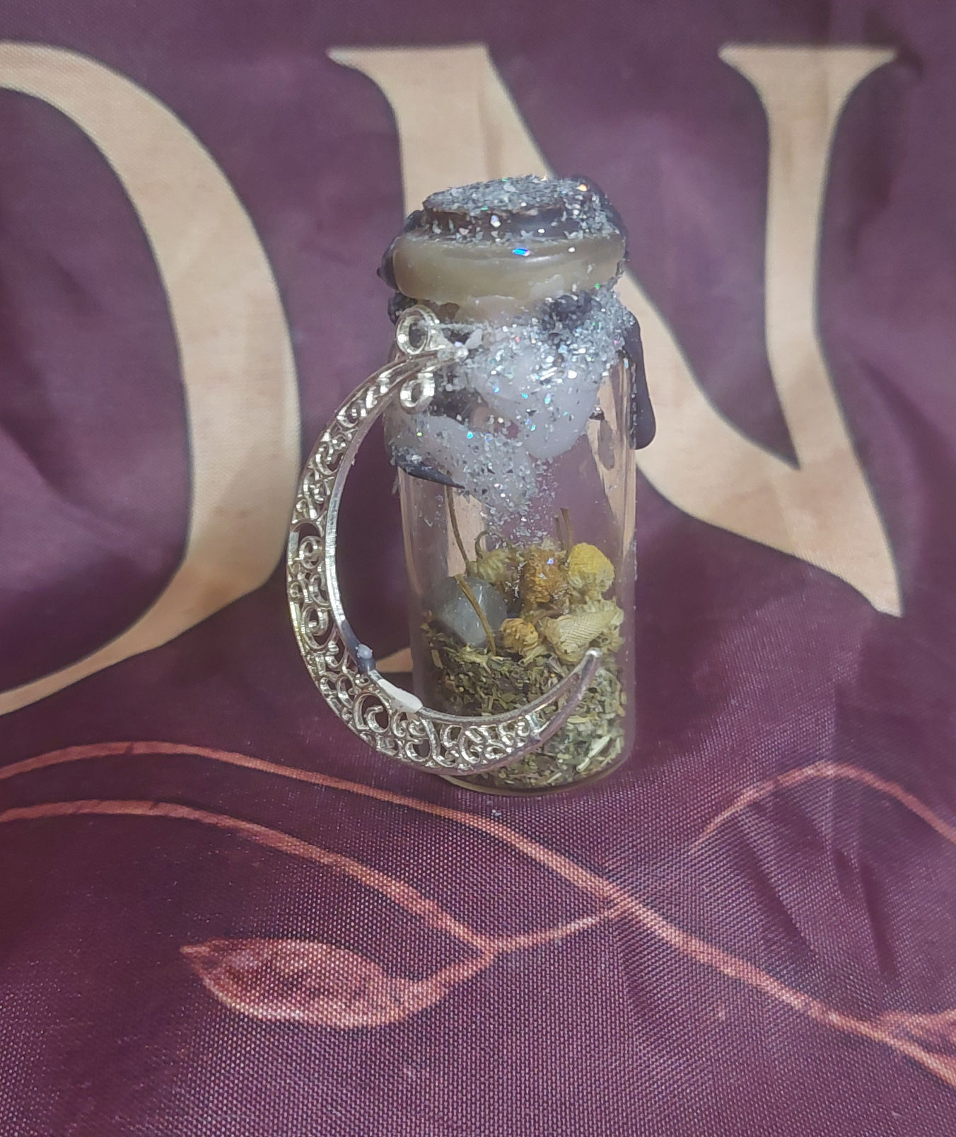 Dream drifter spell jar inspired by Khonsu for dream work and moon magic