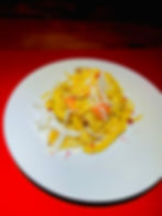 サーモンとクリームパスタ