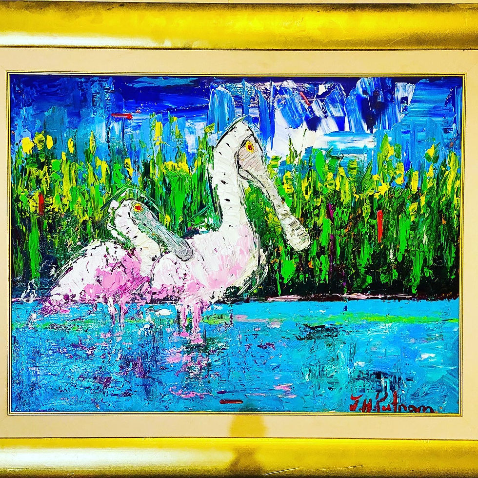 Thumbnail: "Spoonbill Pair" SOLD
