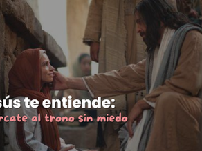 Mujer acercándose a Jesúes