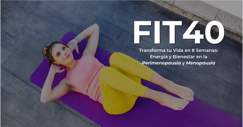 Mujer en la perimenopausia haciendo ejercicio de fuerza