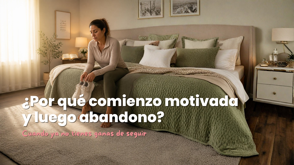 Mujer procrastinando hacer ejercicio