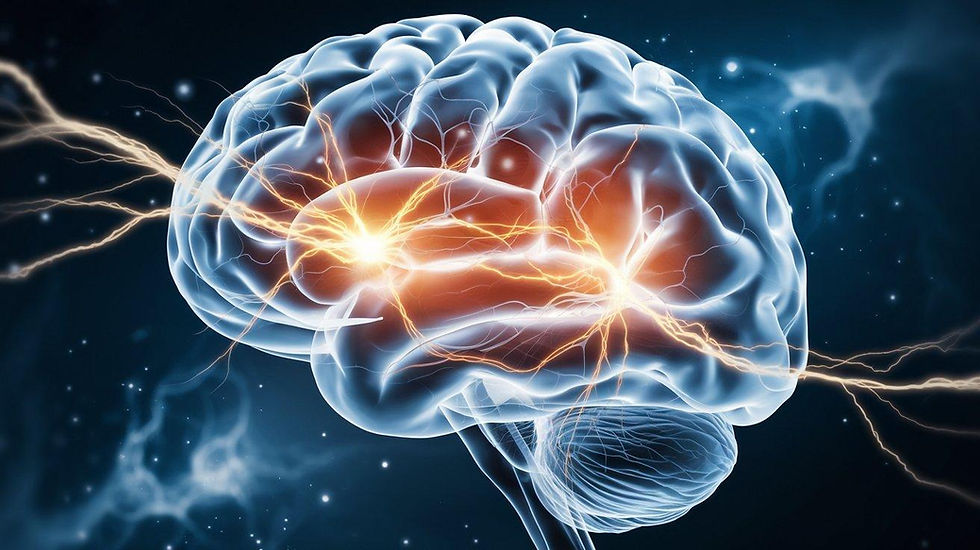 el cerebro humano con conexiones neuronales