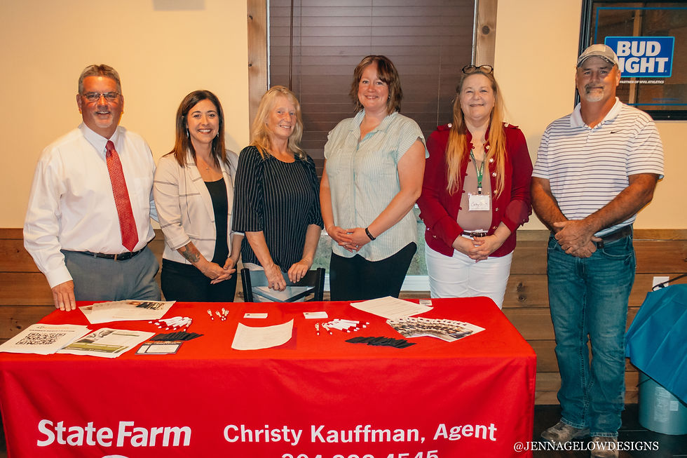 Group photo, left to right: Jon Todd Hott—Treasurer; Christy Kauffman—Vice President; Jodi Adams—Secretary; Jaclynn Graybill—Director; Cathy Simon; Statton Clark—President.
